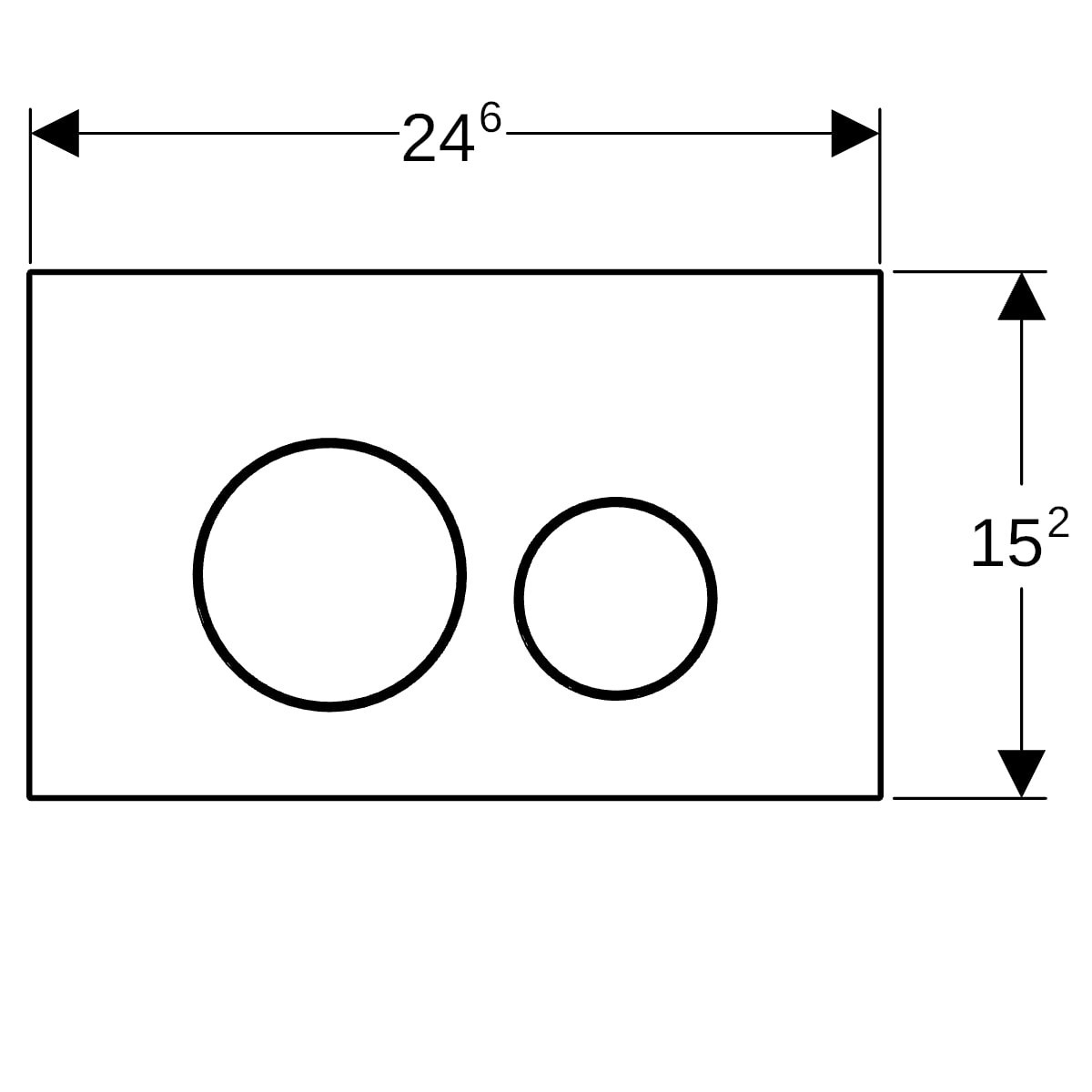 Plaque Geberit Sigma40 ronde DT acier blanc mat - GEBERIT 115.628.JT.1 