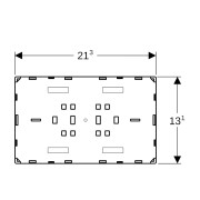 Plaque de fermeture Geberit Sigma à fleur personnalisable - GEBERIT 115.696.00.1 