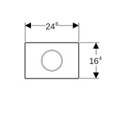 Commande Geberit élec secteur DT Sigma10 ronde Sig12 à visser brossé - GEBERIT 115.906.SN.6 