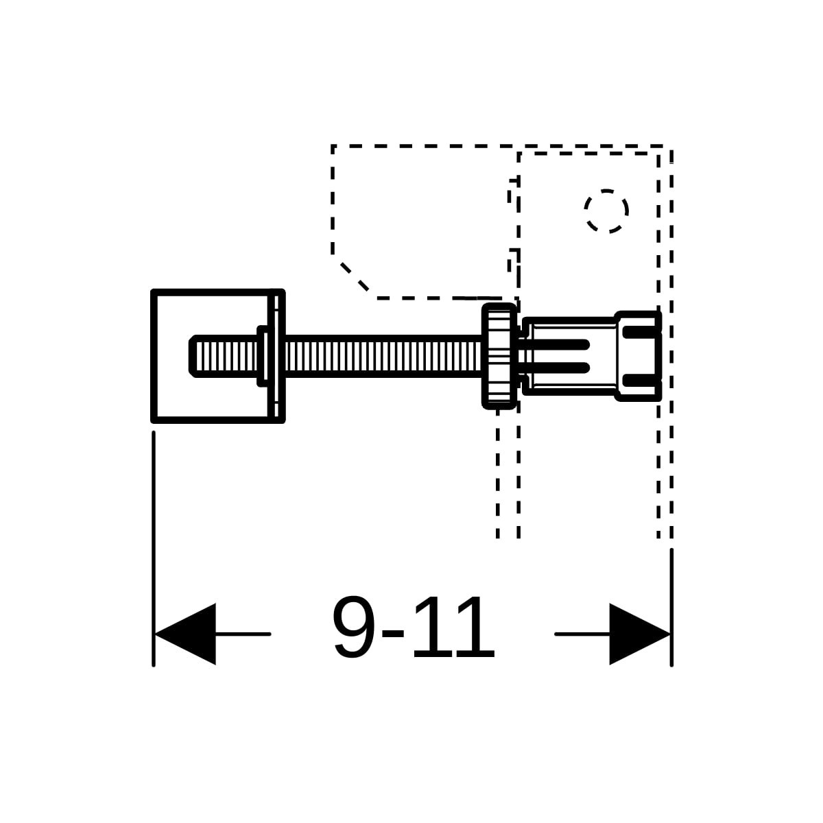Jeu de fixations murales pour montage individuel Sigma 8 cm (2 pc.) - GEBERIT 111.013.00.1 