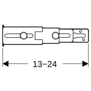 Kit de fixation de pied Geberit Duofix à la paroi arrière (2 pc.) - GEBERIT 111.064.00.1 