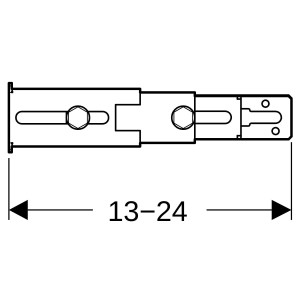 Kit de fixation de pied Geberit Duofix à la paroi arrière (2 pc.) - GEBERIT 111.064.00.1 