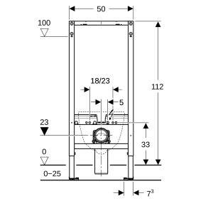 Bâti-support Geberit Duofix WC 112 cm sans réservoir - GEBERIT 111.321.00.2 