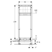 Bâti-support Geberit Duofix douche 130 cm éva rob murales 65–90 mm - GEBERIT 111.581.00.2 