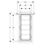 Bâti-support Geberit Duofix avec niche de rangement avec tablettes - GEBERIT 111.590.00.1 