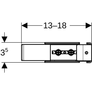 Equerre à angle rentrant Geberit Duofix - GEBERIT 111.841.00.1 
