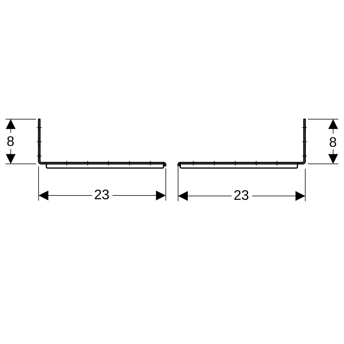 Matériel de fixation Geberit Duofix pour distance entre montants 50–57 5 cm - GEBERIT 111.869.00.1 