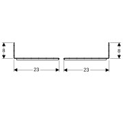Matériel de fixation Geberit Duofix pour distance entre montants 50–57 5 cm - GEBERIT 111.869.00.1 