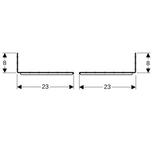 Matériel de fixation Geberit Duofix pour distance entre montants 50–57 5 cm - GEBERIT 111.869.00.1 