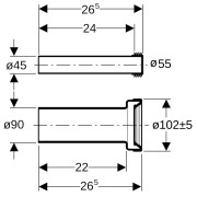 Kit raccordement WC suspendu Geberit 152.438.46.1