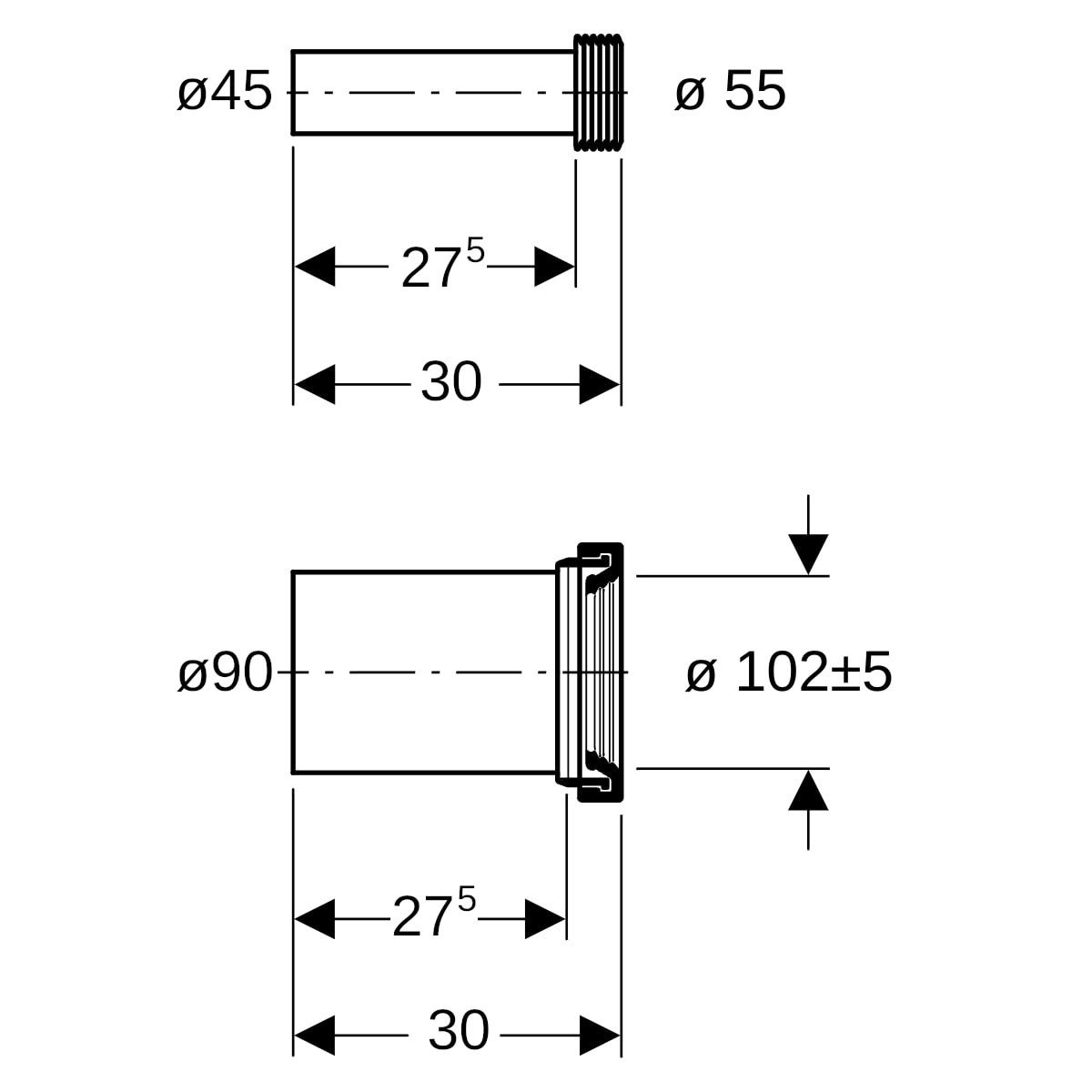 Kit raccordement WC suspendu Geberit 152.441.46.1