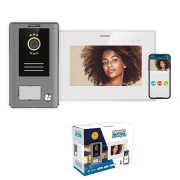 Kit visiophone connecté Wi-Fi écran tactile 7" 1 bouton WAY-FI PLUS - FERMAX 1571