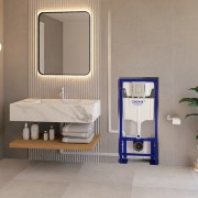 Broyeur adaptable Waterwall Design marbre blanc avec bâti-support Grohe - WATERMATIC FRWAD42A5526