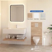 Broyeur adaptable Waterwall Design chêne naturel Watermatic