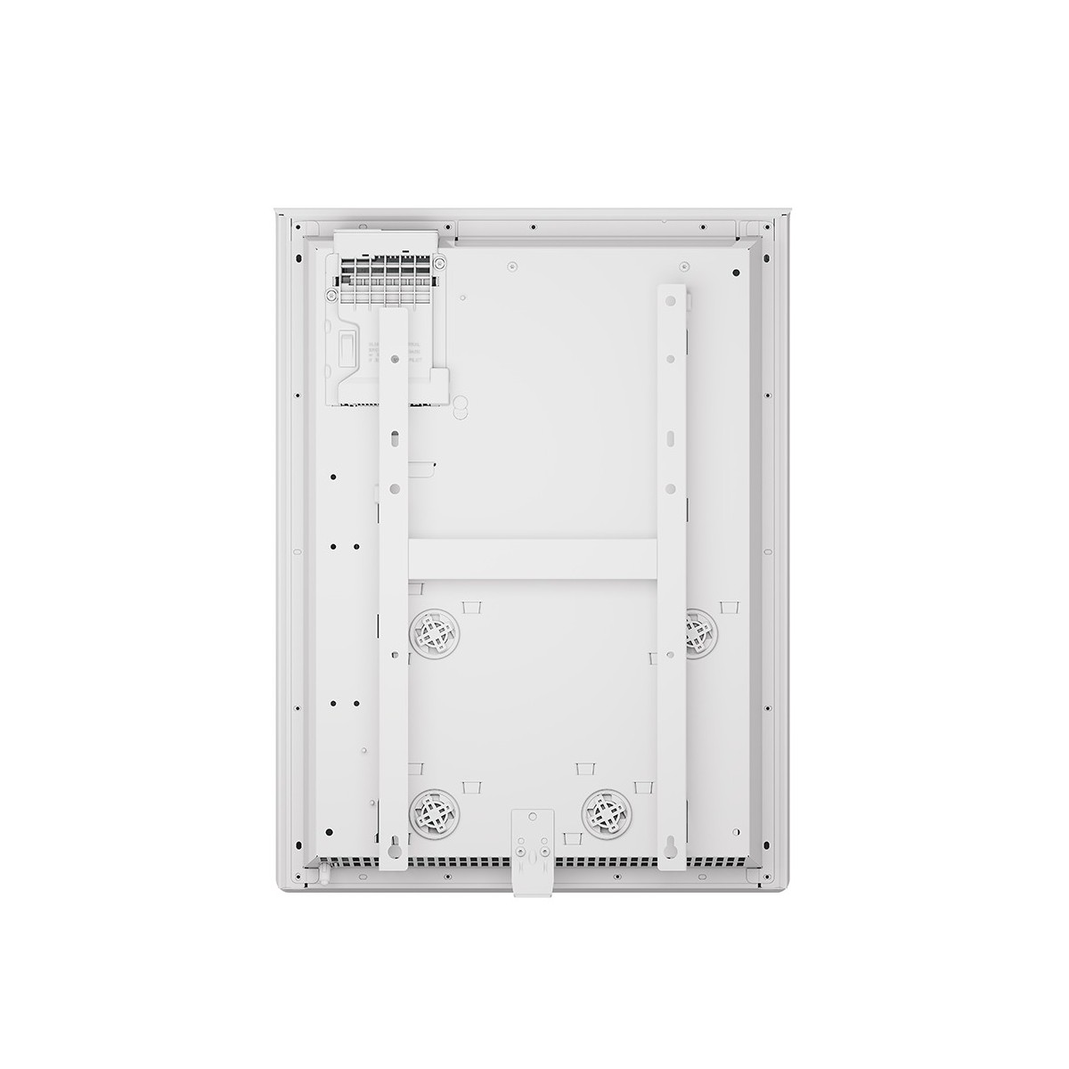 Face arrière Radiateur electrique Fonte chaleur douce KENYA 5 Horizontal 750W Blanc - THERMOR 414728