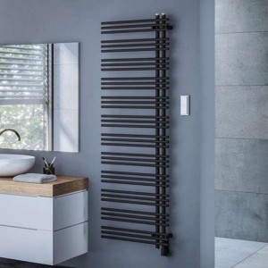 Sèche-serviette ACOVA MANAVA asymétrique droite électrique 500W Largeur 40cm IHD TMVSR050040EDAF