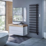 Sèche-serviette ACOVA MANAVA asymétrique droite électrique IHD noir