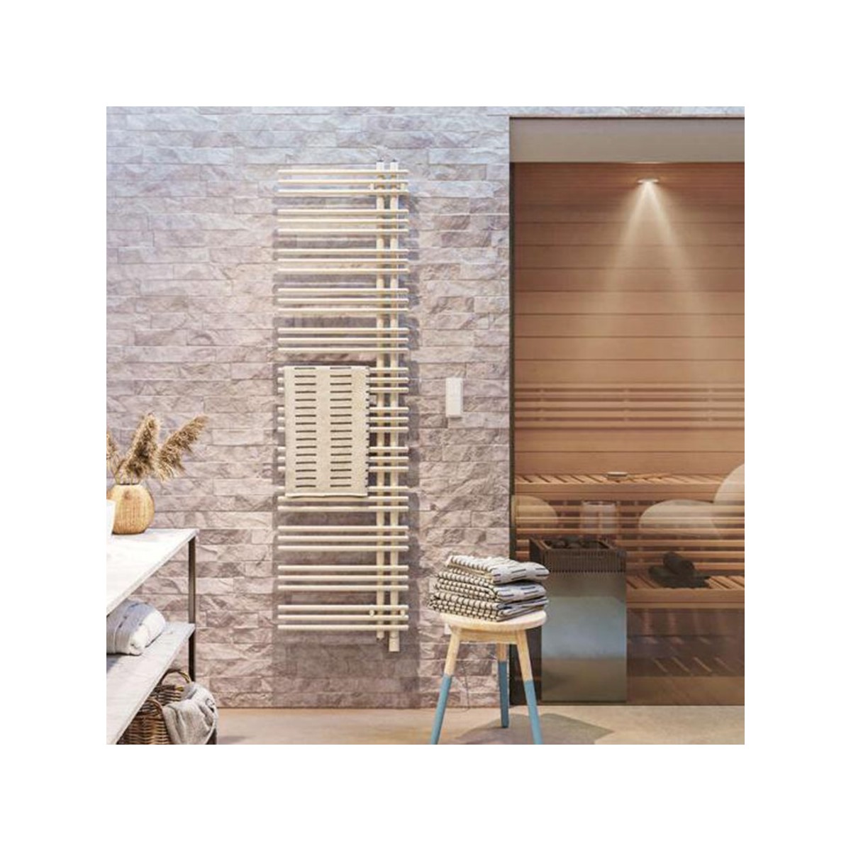 Sèche-serviette ACOVA MANAVA asymétrique droite électrique IHD
