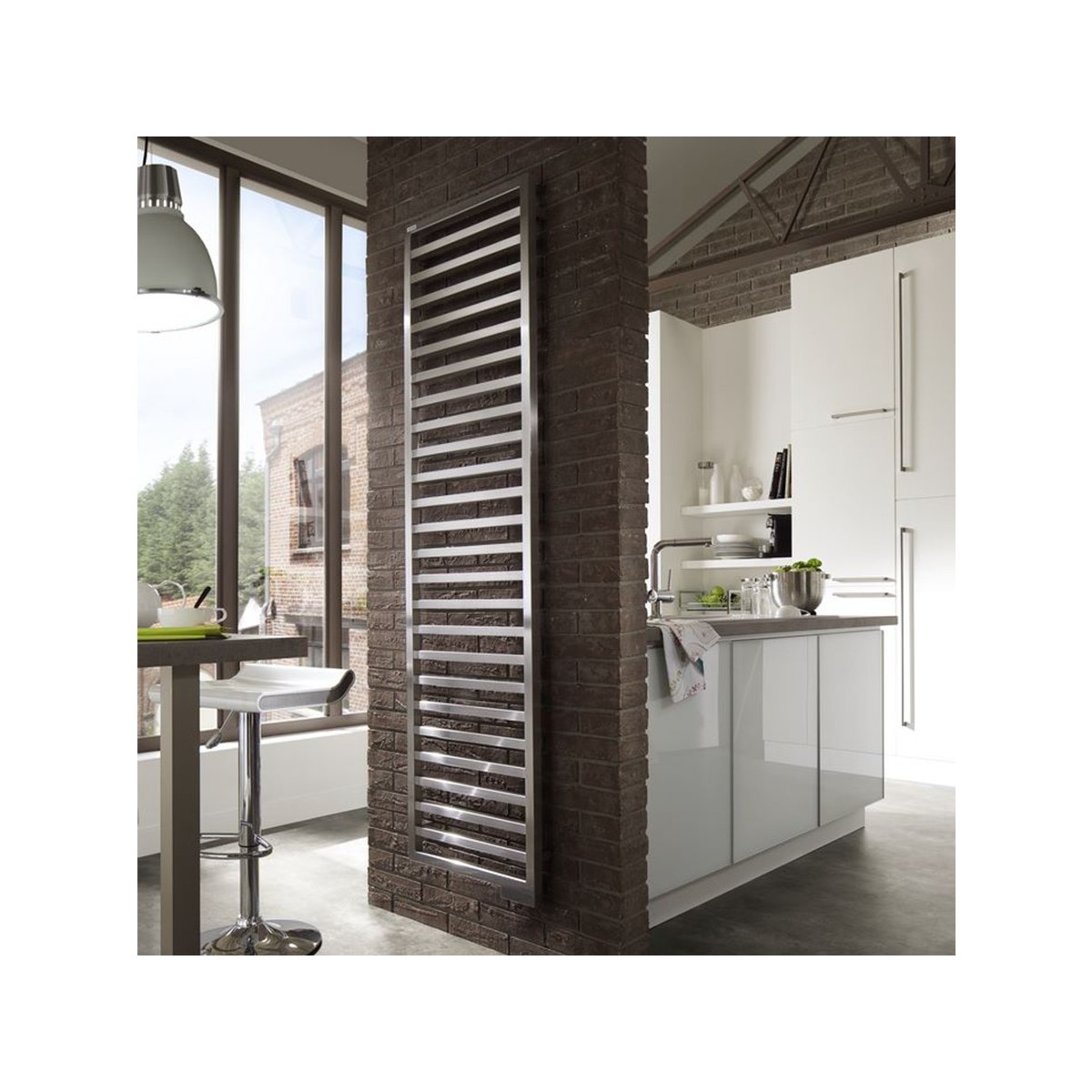 Radiateur électrique vertical ACOVA KADRANE Inox