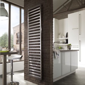 Radiateur électrique vertical ACOVA KADRANE Inox 500W IHD inertie fluide TKAIS060050EDAF