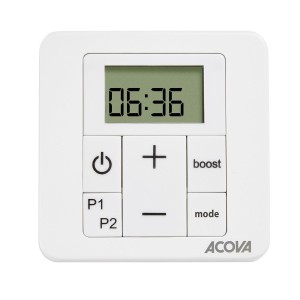 Sèche-serviette ACOVA -  Fassane Spa Twist asymétrique à gauche electrique 750W - TFLT075-055/GF