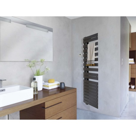 Sèche-serviette ACOVA -  Fassane Spa Twist asymétrique à gauche electrique 750W - TFLT075-055/GF