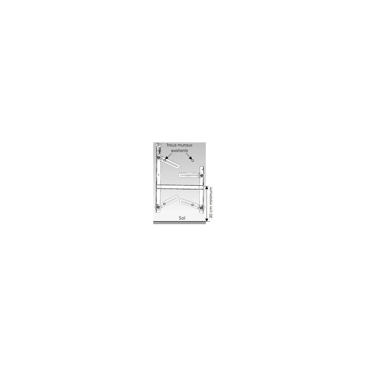 Fixation universelle radiateur Thermor 492310