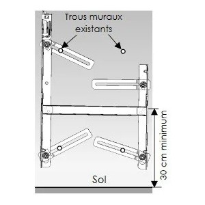 Fixation universelle radiateur Thermor 492310