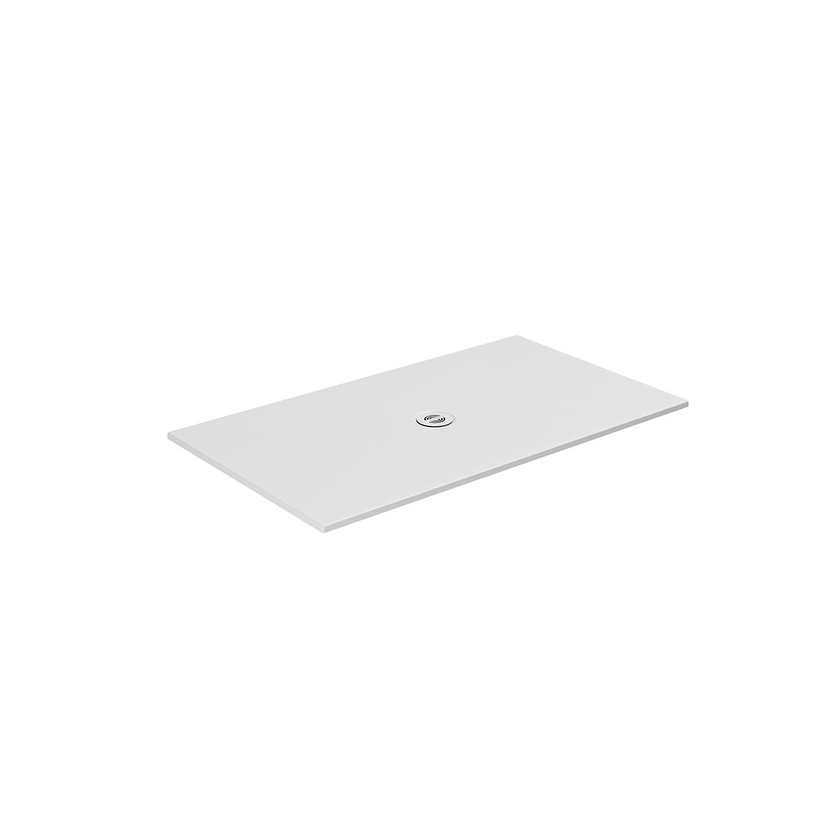 CRISTINA Receveur de douche céramique recoupable blanc coton 160x90