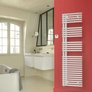 Sèche-serviette ACOVA CALA Asymétrique à Gauche électrique 500W White Matt 0556 TLNL-050-50/GFC0556