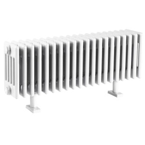 Radiateur eau chaude plinthe VUELTA 724W ACOVA Pure White RAL9010 M6C5-14-030C-9010