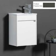 Ensemble meuble lave-mains et vasque Fresne Gris - ARMOBANY MI4013F