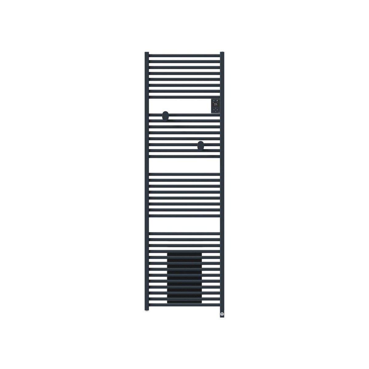 Sèche-serviettes THERMOR électrique connecté 2000W (1000W+1000W) RIVA 5 soufflant Gris ardoise 471642