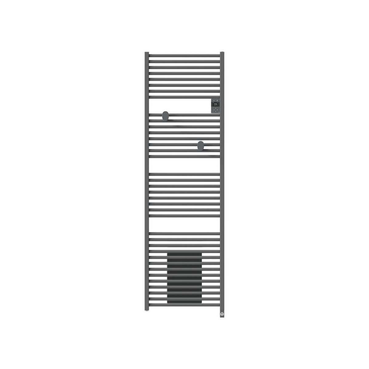 Sèche-serviettes THERMOR électrique connecté 2000W (1000W+1000W) RIVA 5 soufflant Gris menhir 471644