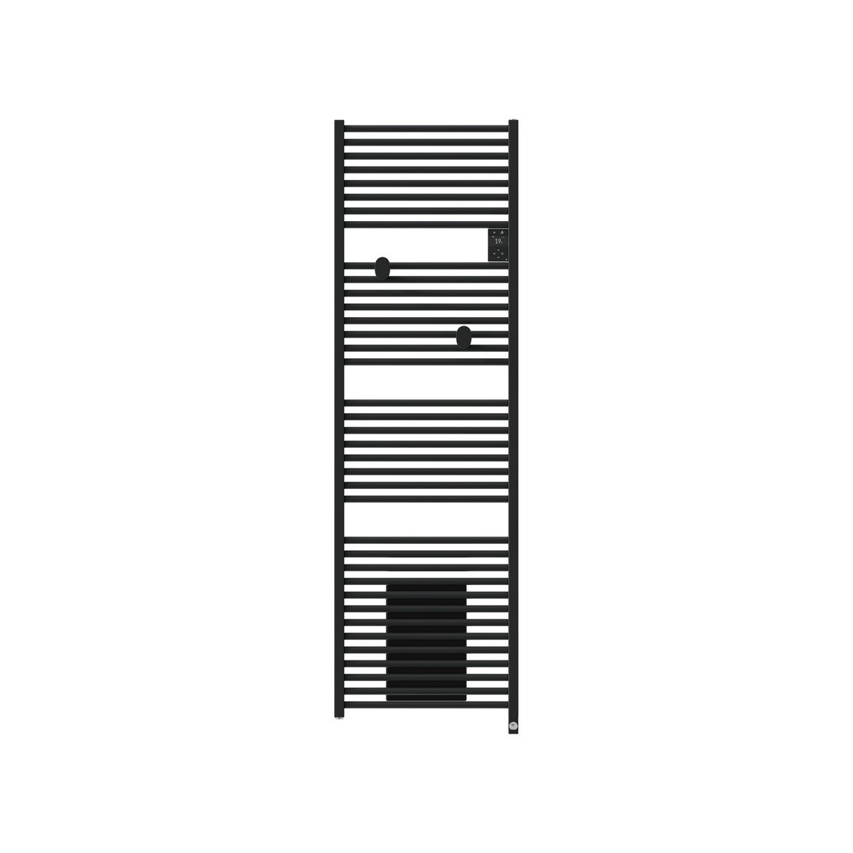 Sèche-serviettes THERMOR électrique connecté 2000W (1000W+1000W) RIVA 5 soufflant Noir carbone 471643