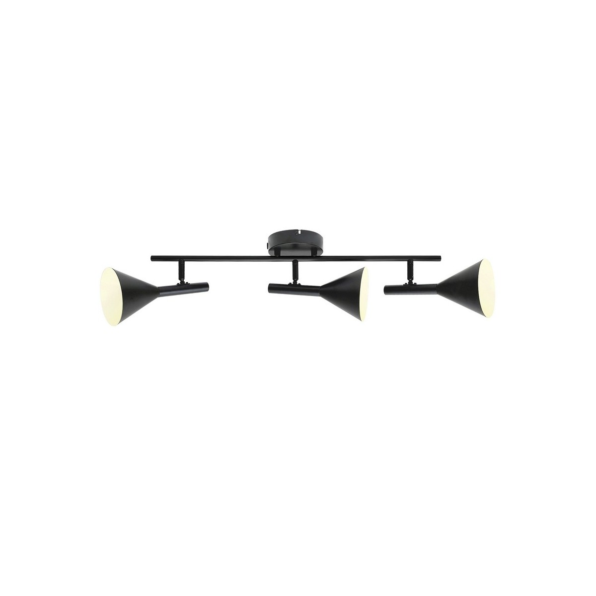 Plafonnier KELVIS 3 spot Métal Noir GU10 - NORDLUX 2612706003 