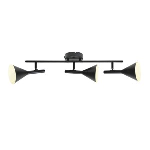 Plafonnier KELVIS 3 spot Métal Noir GU10 - NORDLUX 2612706003 