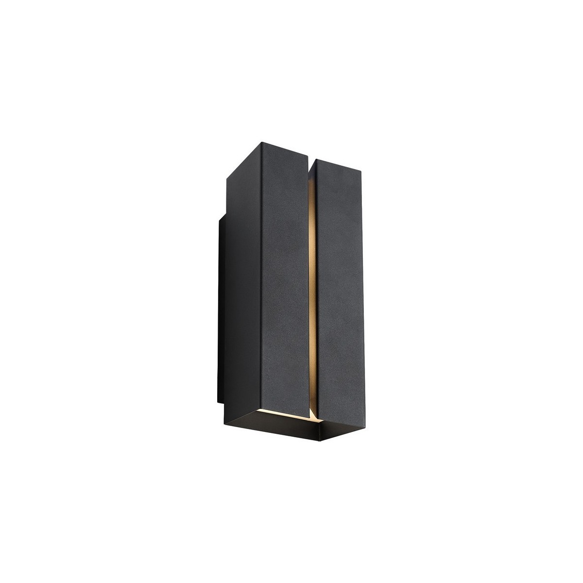 Applique murale double Clarini Métal Seaside noir E27 - NORDLUX 2618151203 