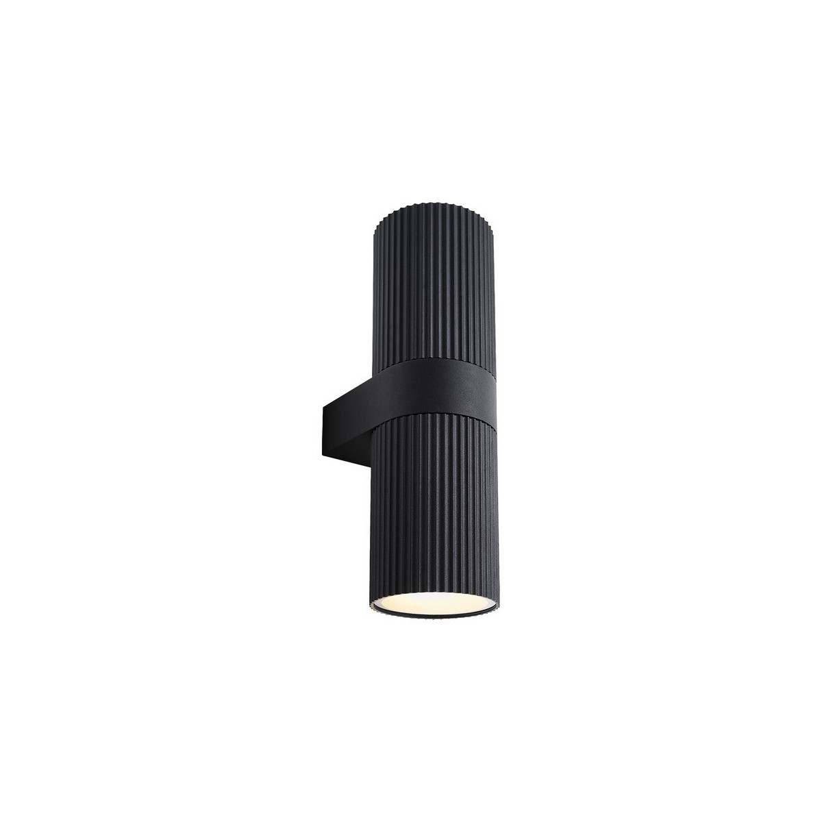 Applique murale double KYKLOP Ripple Maxi Métal Noir E27 - NORDLUX 2618231003 