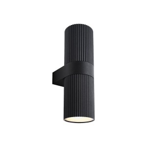 Applique murale double KYKLOP Ripple Maxi Métal Noir E27 - NORDLUX 2618231003 