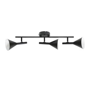 Plafonnier KELVIS 3 spot Métal Noir GU10 - NORDLUX 2612706003 