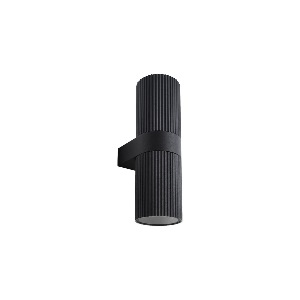 Applique murale double KYKLOP Ripple Maxi Métal Noir E27 - NORDLUX 2618231003 