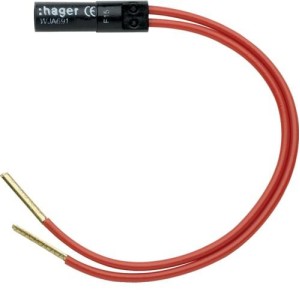 ateha Lampe 250V rouge 1mA HAGER WJA691