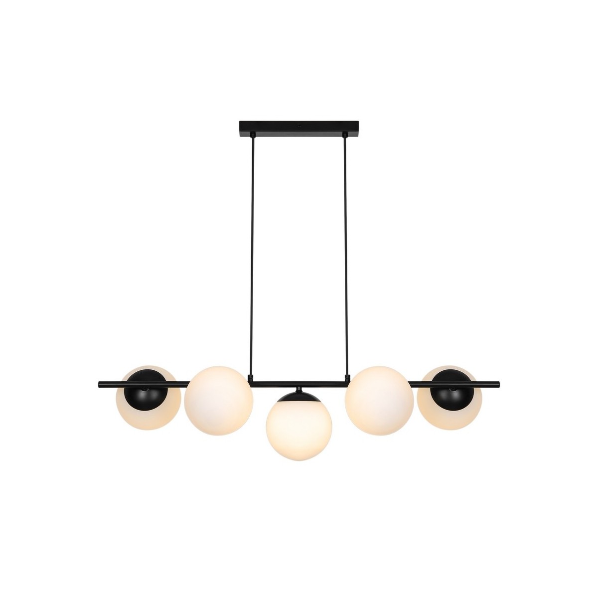 Suspension LILLY 5 spot Métal Noir E14 - NORDLUX 2612623003 