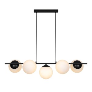 Suspension LILLY 5 spot Métal Noir E14 - NORDLUX 2612623003 