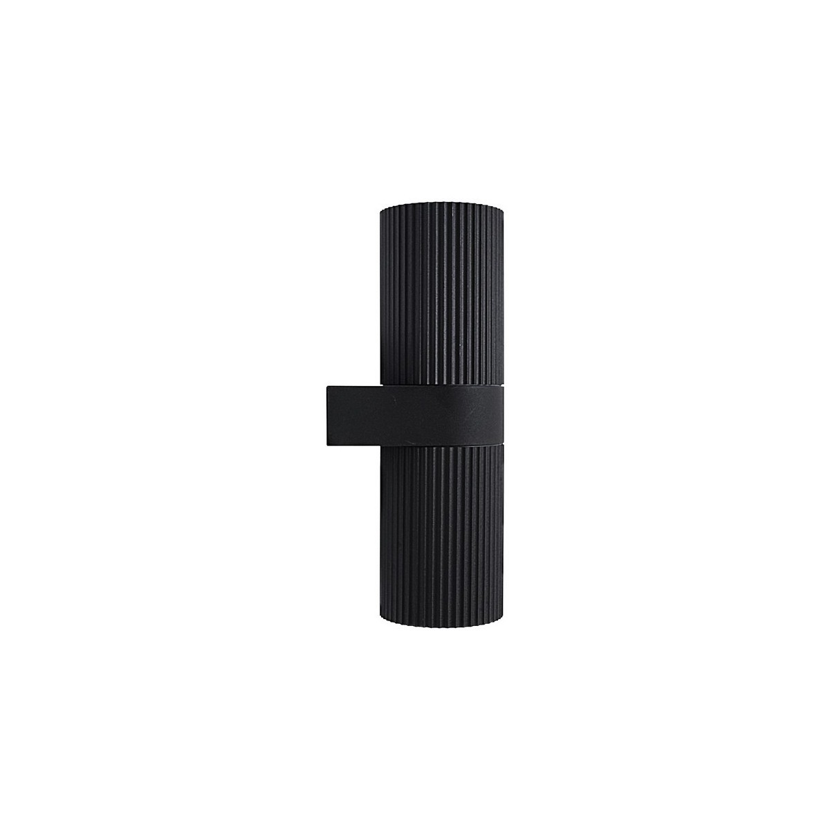 Applique murale double KYKLOP Ripple Maxi Métal Noir E27 - NORDLUX 2618231003 