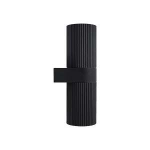 Applique murale double KYKLOP Ripple Maxi Métal Noir E27 - NORDLUX 2618231003 