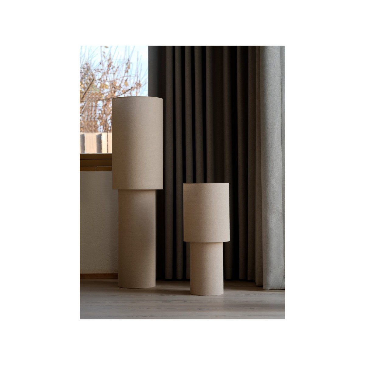 Lampadaire IZARA 110 Textile Beige E27 - NORDLUX 2612924009 