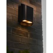 Applique murale double NICO 22 Round Maxi Métal Noir GU10 - NORDLUX 2618191003 
