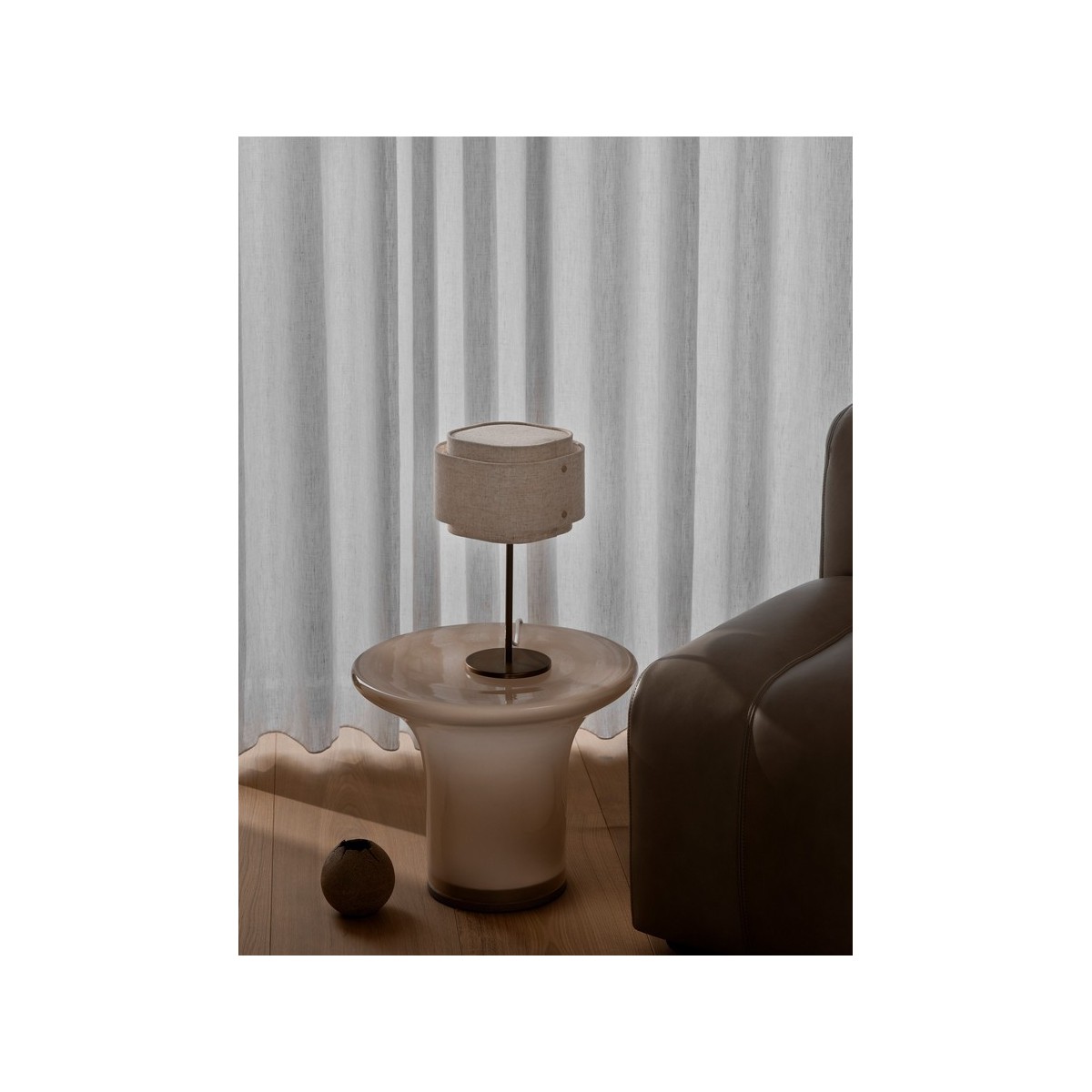 Lampe à poser TAKAI Textile Beige E27 - DESIGN FOR THE PEOPLE 2620015018 